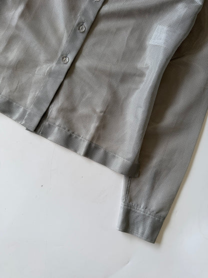 1990’s Chanel Gray Mesh Long-Sleeve Shirt