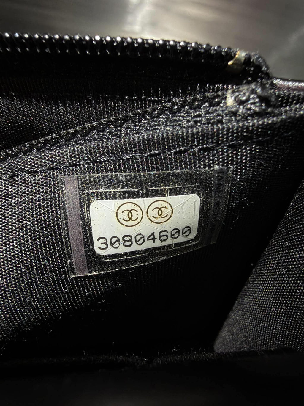 Chanel Black Quilted Maxi Pearls Wallet on Chain Bag