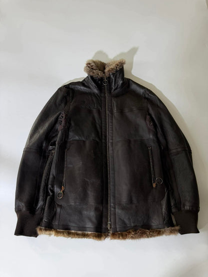 2000’s Prada Reversible Rabbit Fur Leather Jacket
