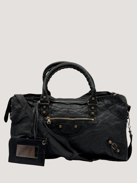 2000’s Balenciaga Black Giant 12 Rose Gold Work Bag