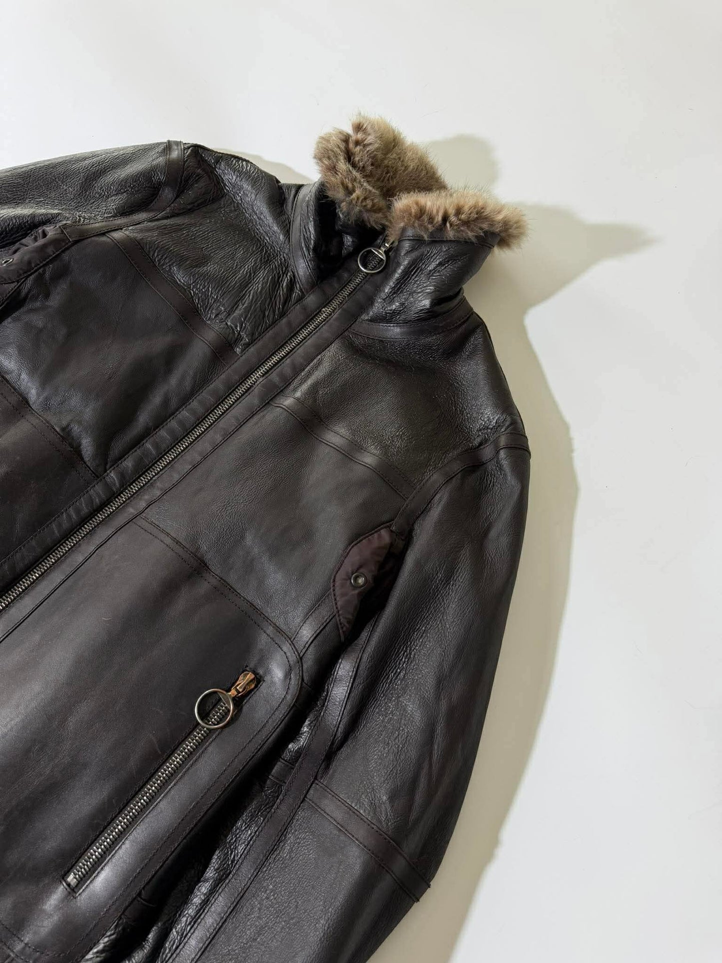 2000’s Prada Reversible Rabbit Fur Leather Jacket