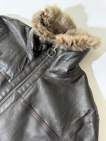 2000’s Prada Reversible Rabbit Fur Leather Jacket