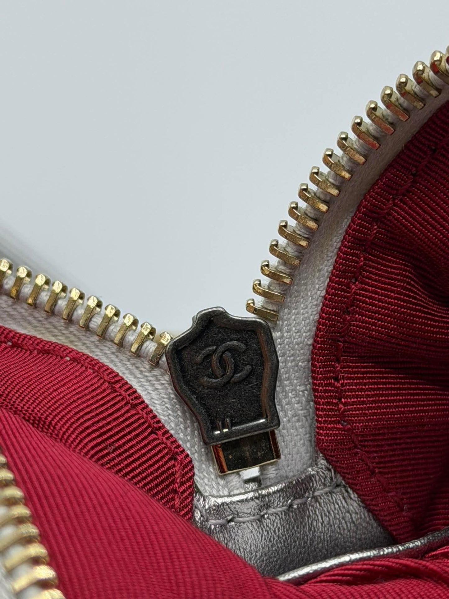 Chanel Gabrielle Metallic Silver Hobo Bag