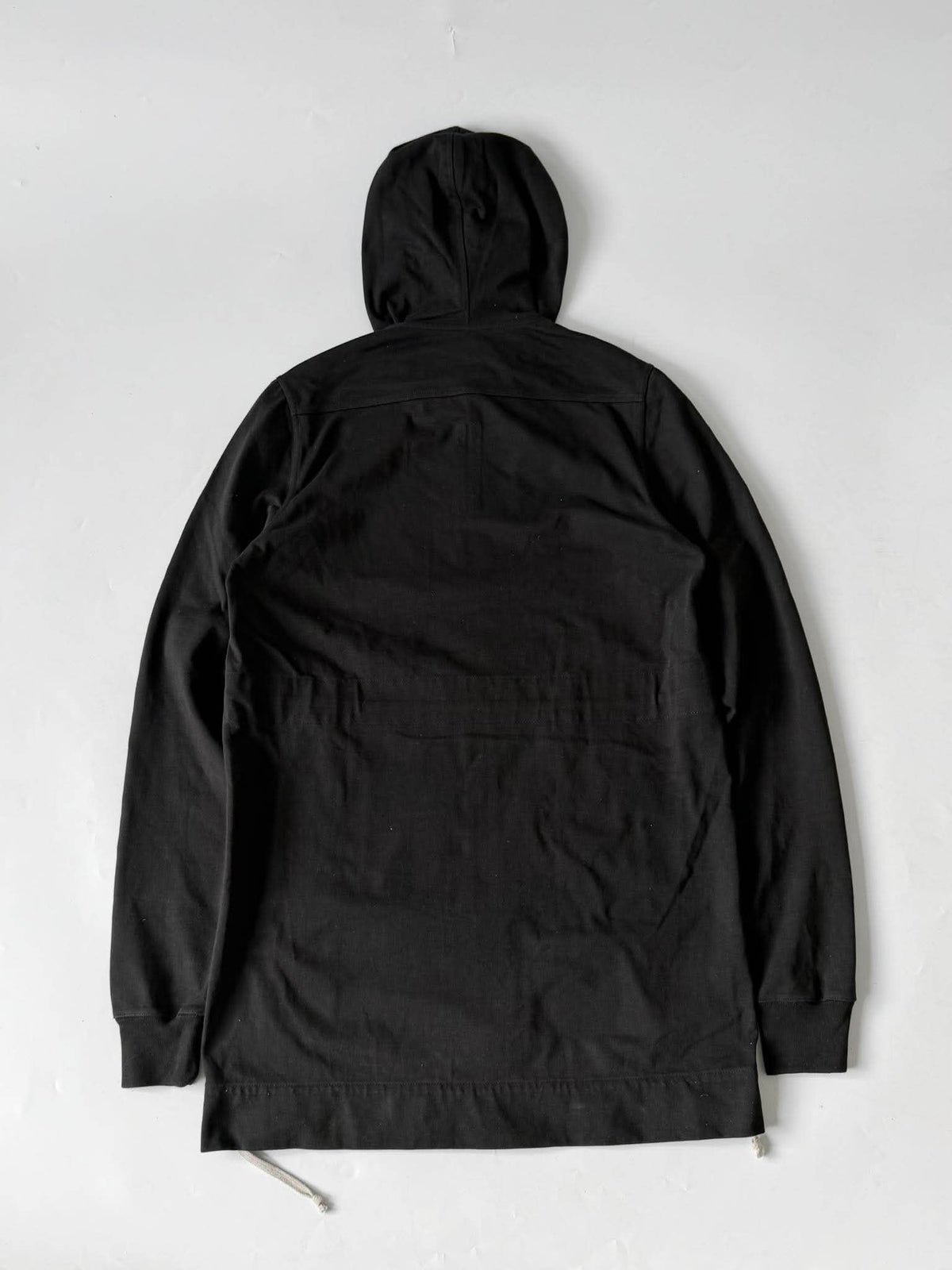 Rick Owens Black Mid-Length Wizard Hoodie