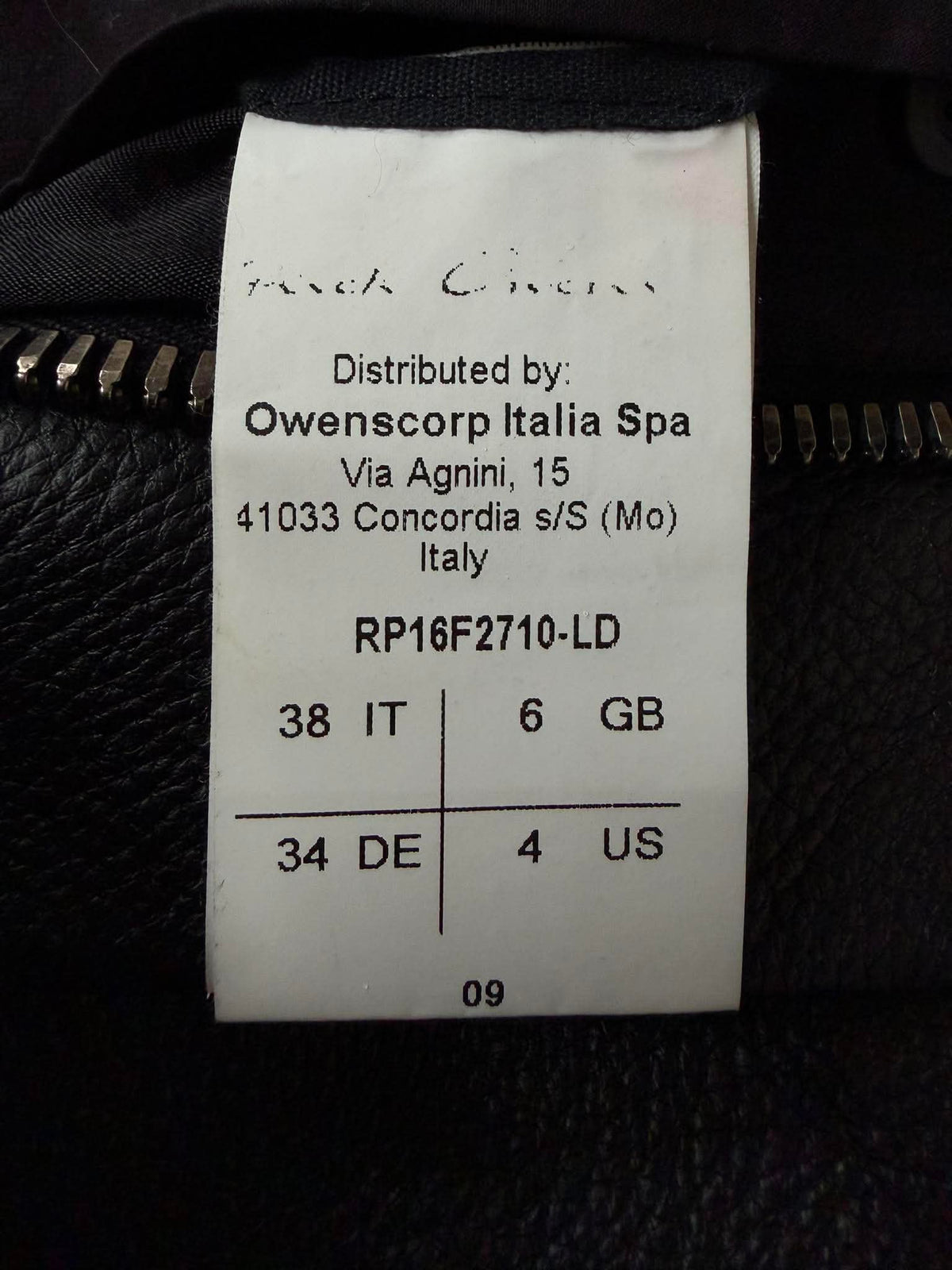 Rick Owens Black Naska Leather Jacket