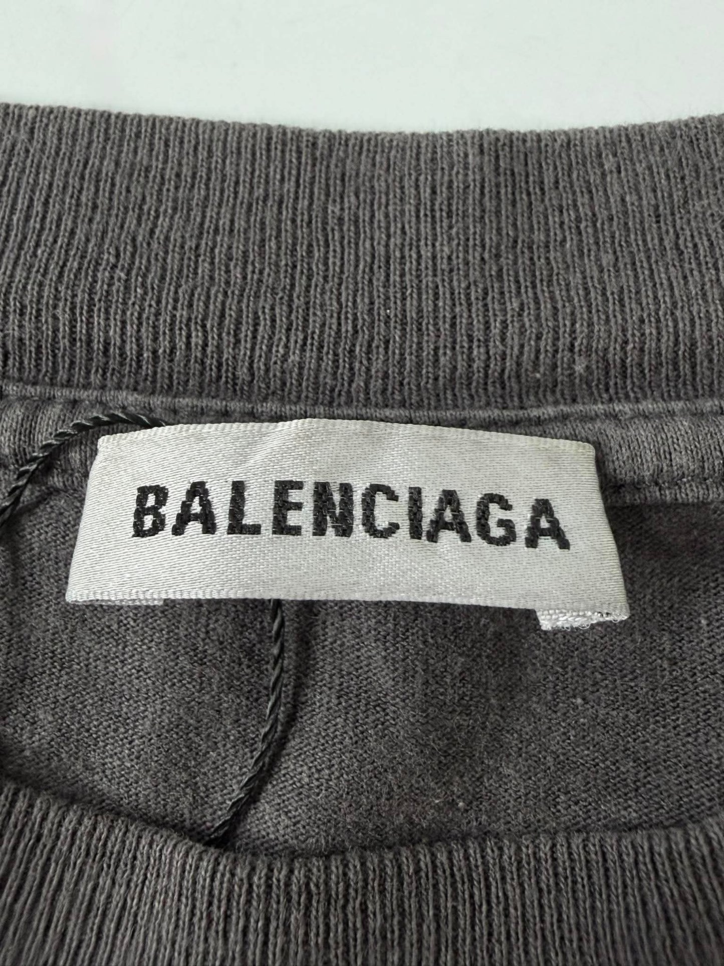 Balenciaga Grey "Speedhunters" Oversized Long-Sleeve T-Shirt