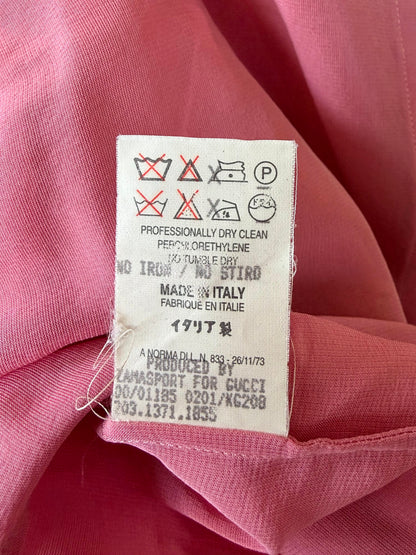 Gucci by Tom Ford SS2000 Pink Ruffled Long Sleeve