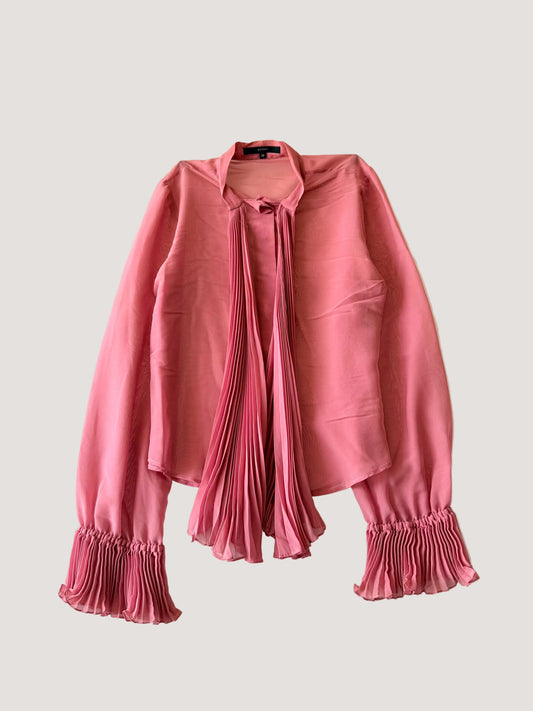 Gucci by Tom Ford SS2000 Pink Ruffled Long Sleeve