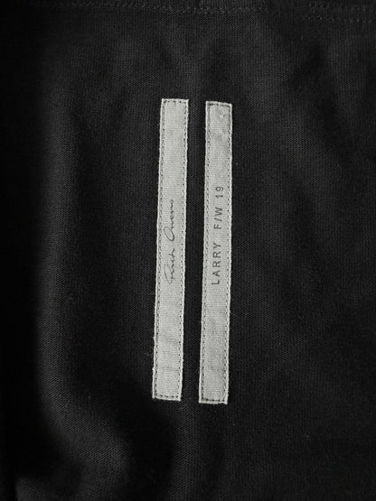 Rick Owens Black Mid-Length Wizard Hoodie
