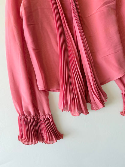 Gucci by Tom Ford SS2000 Pink Ruffled Long Sleeve