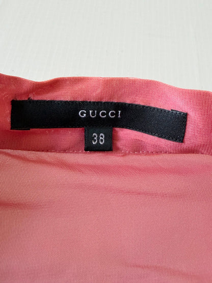 Gucci by Tom Ford SS2000 Pink Ruffled Long Sleeve