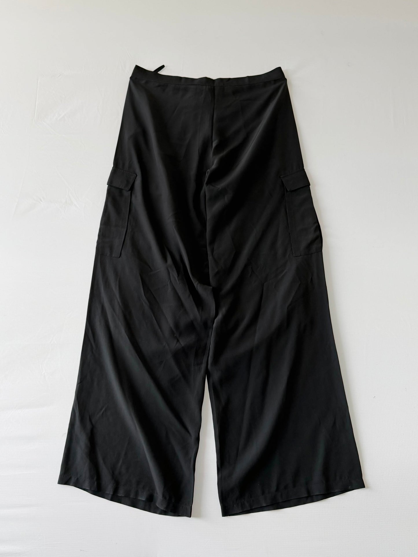 Gucci by Tom Ford 2001 Cargo Silk Wide Leg Pants