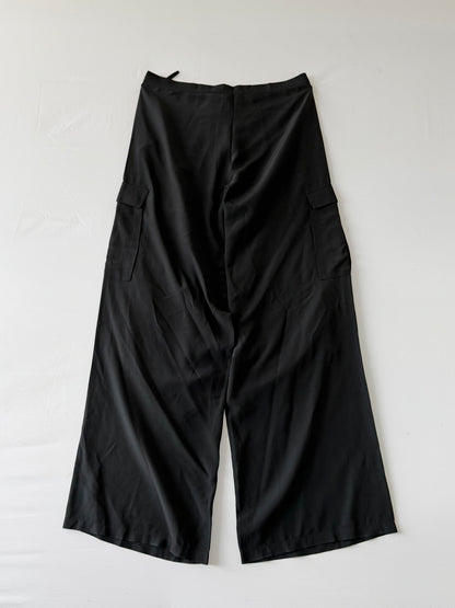 Gucci by Tom Ford 2001 Cargo Silk Wide Leg Pants