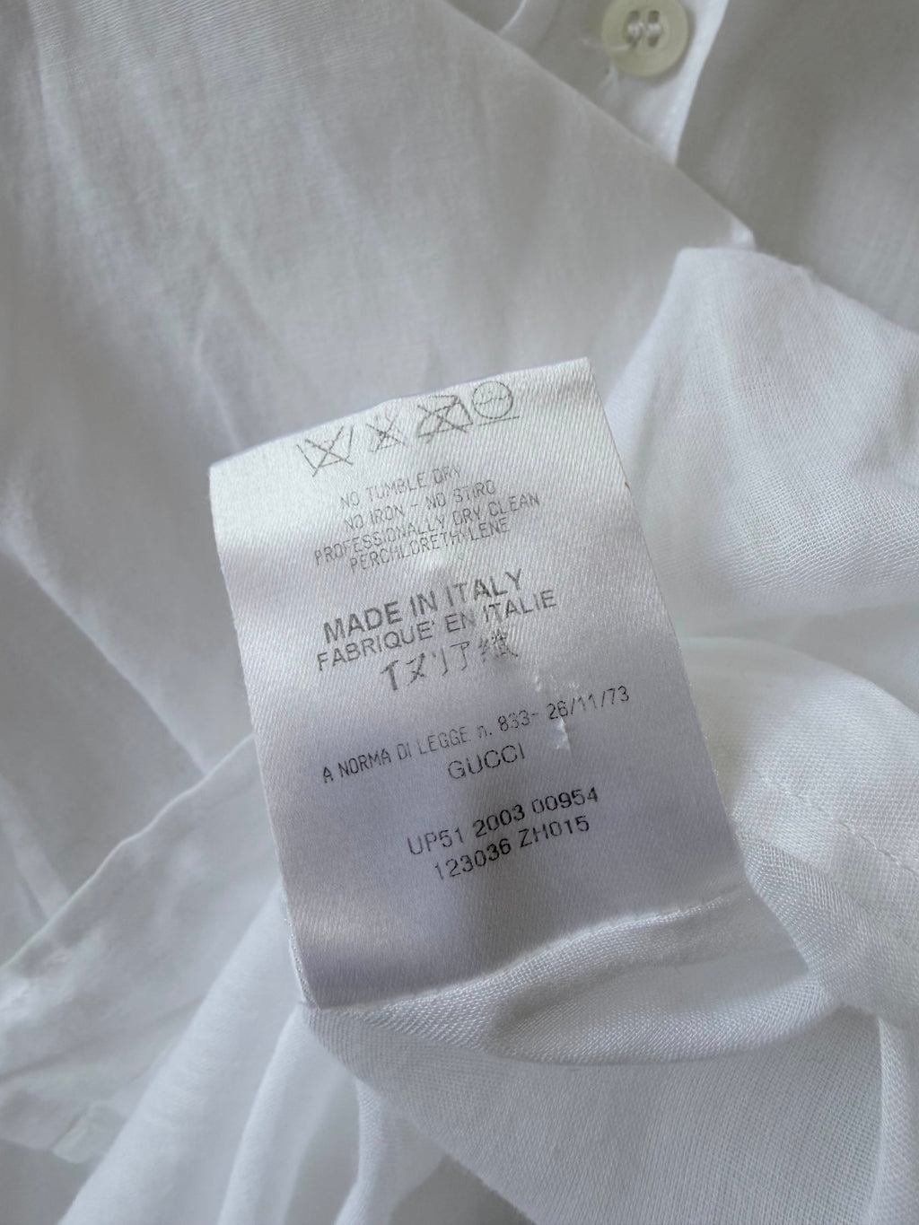Gucci by Tom Ford 2003 Baloon Sleeve Long Sleeve