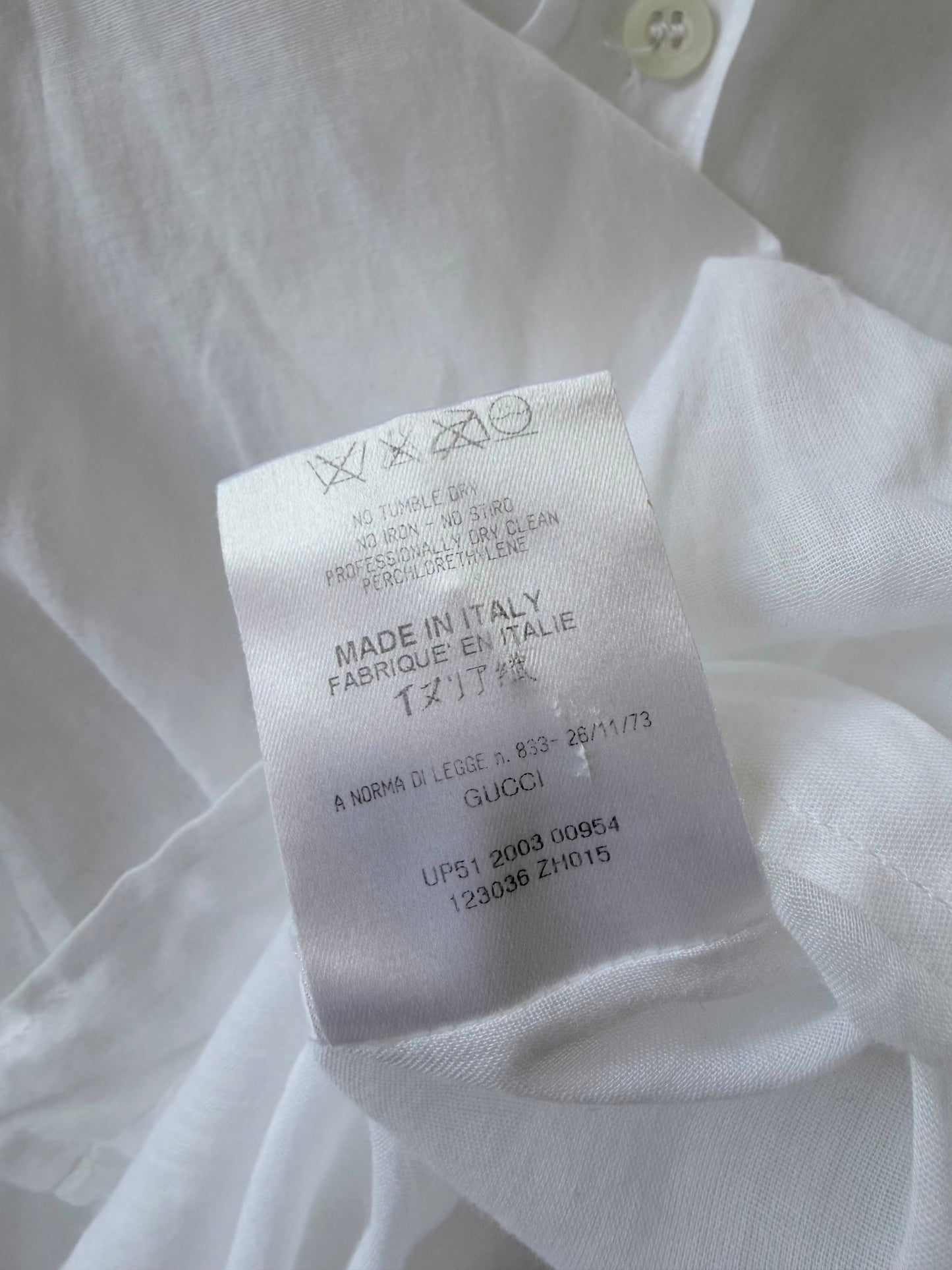 Gucci by Tom Ford 2003 Baloon Sleeve Long Sleeve