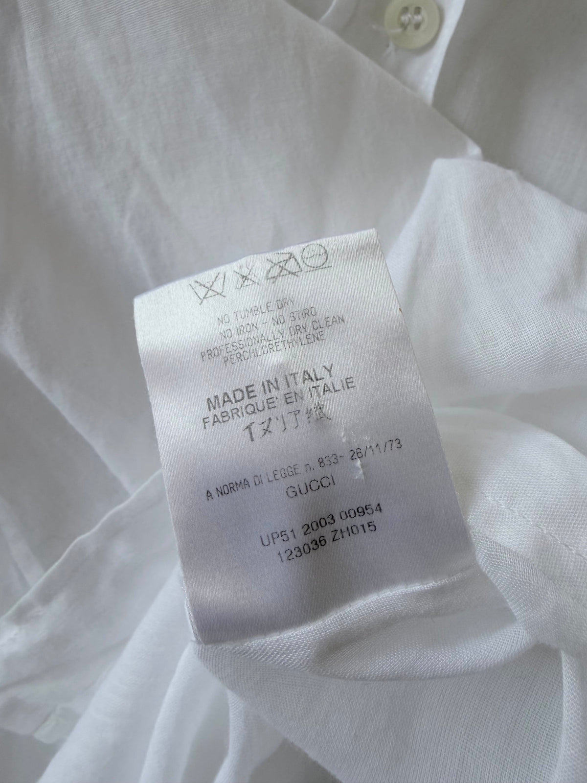 Gucci by Tom Ford 2003 Baloon Sleeve Long Sleeve