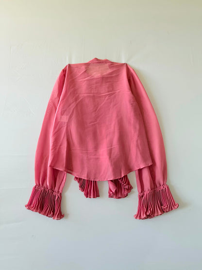 Gucci by Tom Ford SS2000 Pink Ruffled Long Sleeve