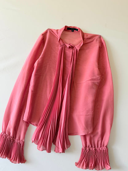 Gucci by Tom Ford SS2000 Pink Ruffled Long Sleeve