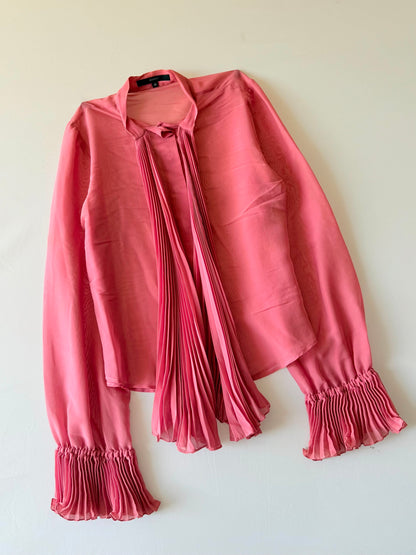 Gucci by Tom Ford SS2000 Pink Ruffled Long Sleeve