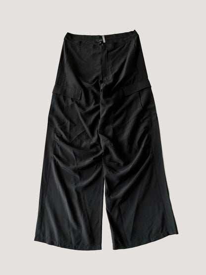 Gucci by Tom Ford 2001 Cargo Silk Wide Leg Pants