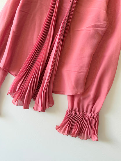 Gucci by Tom Ford SS2000 Pink Ruffled Long Sleeve