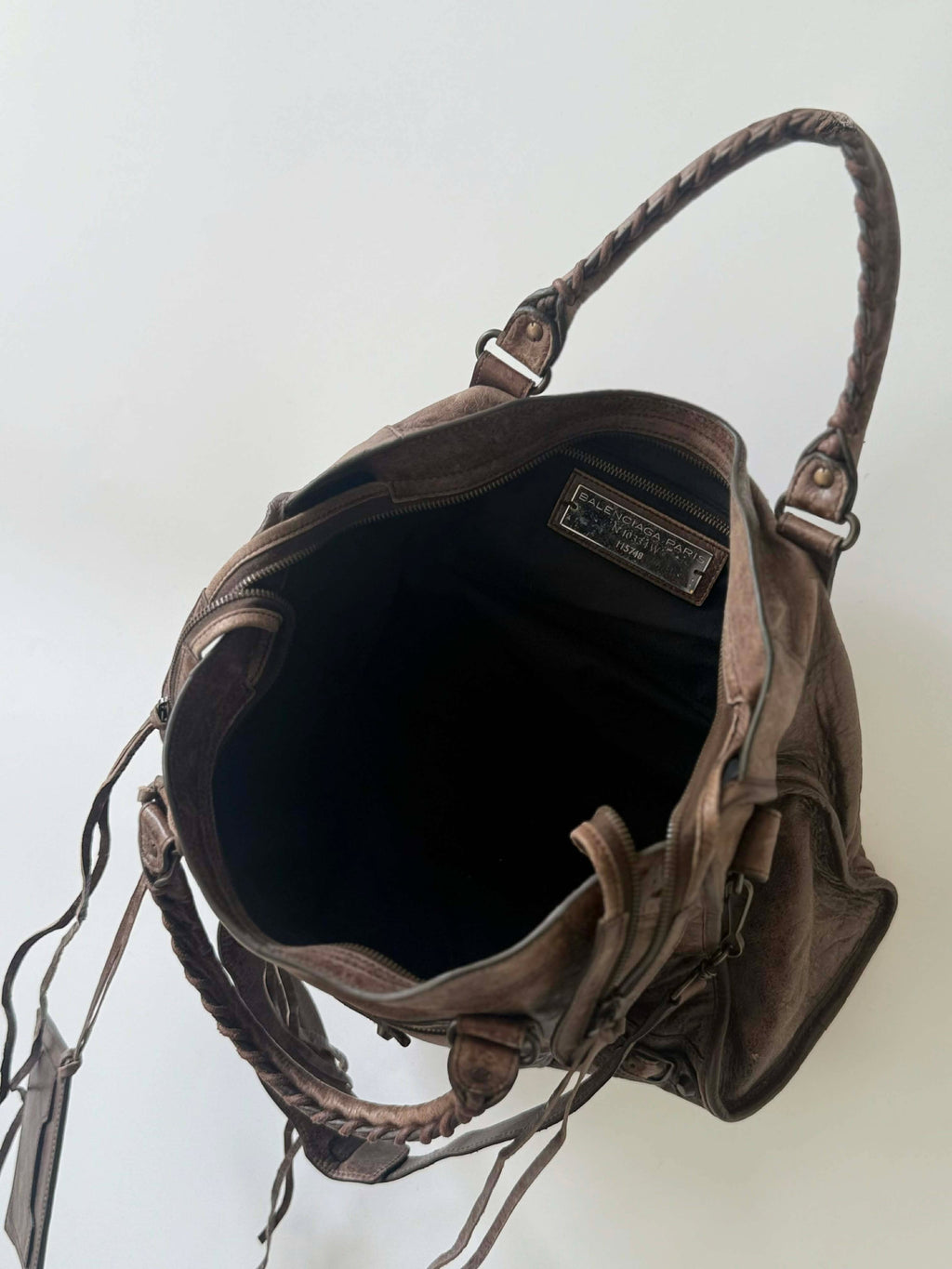 2000’s Balenciaga Brown Motorcycle City Bag