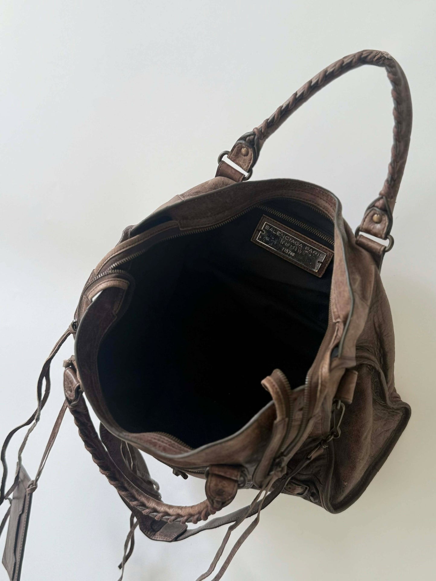 2000’s Balenciaga Brown Motorcycle City Bag