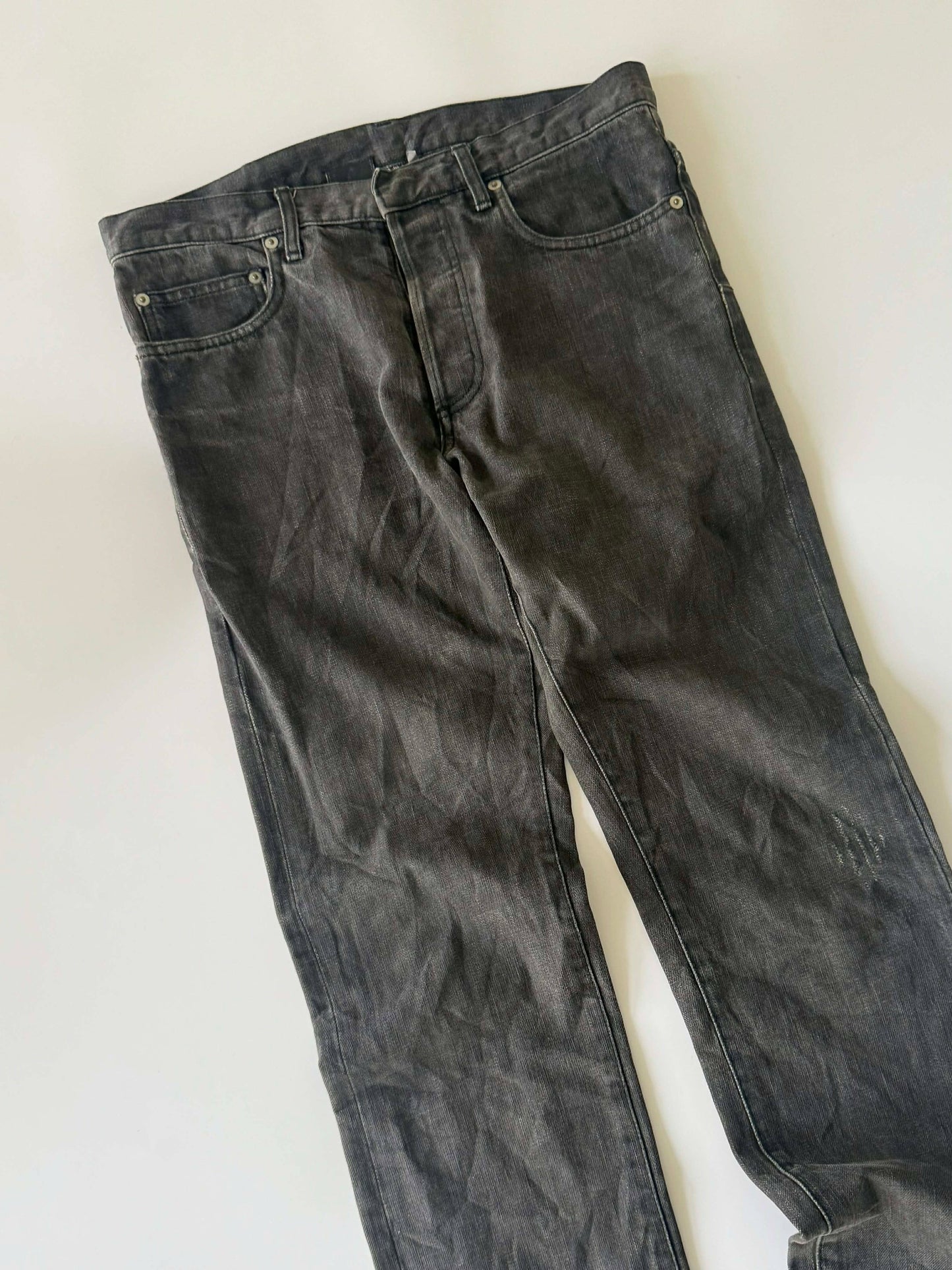 Dior Homme Washed Black Denim Pants