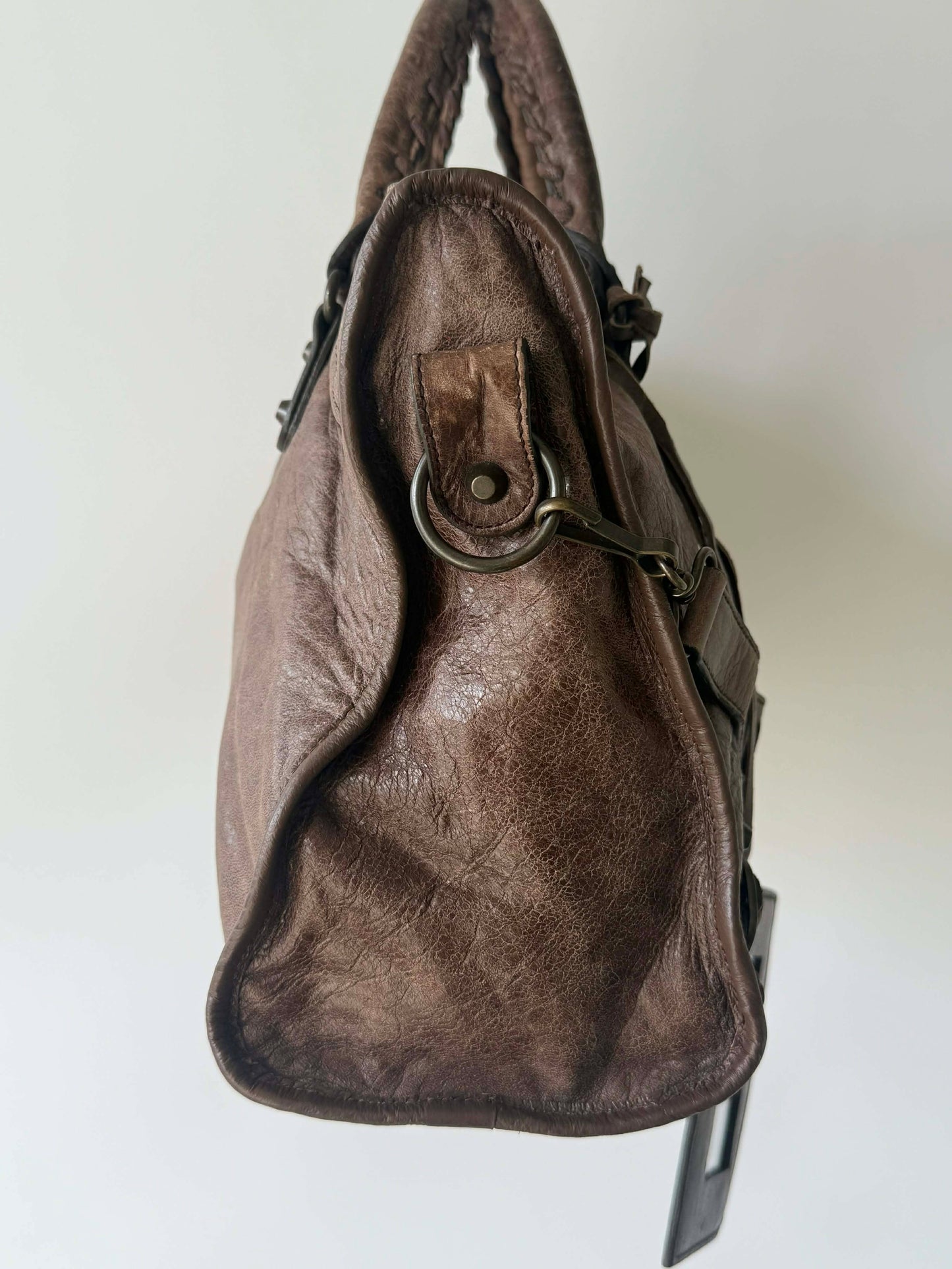 2000’s Balenciaga Brown Motorcycle City Bag