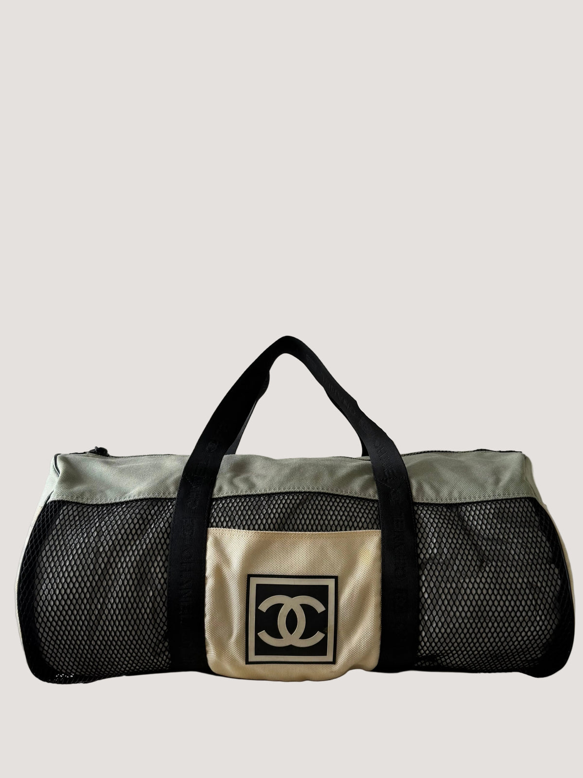 Vintage Chanel Sport Line Mesh Duffle Bag