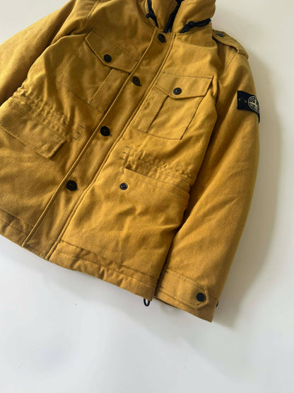 Stone Island Mustard Wool Blend Ice Jacket