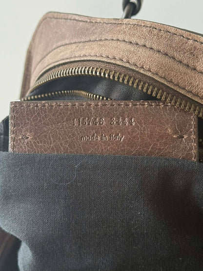 2000’s Balenciaga Brown Motorcycle City Bag
