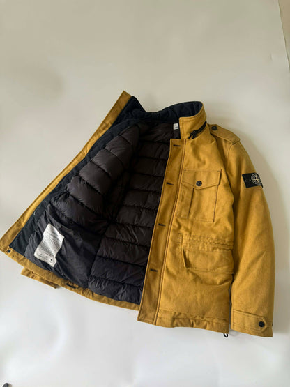 Stone Island Mustard Wool Blend Ice Jacket