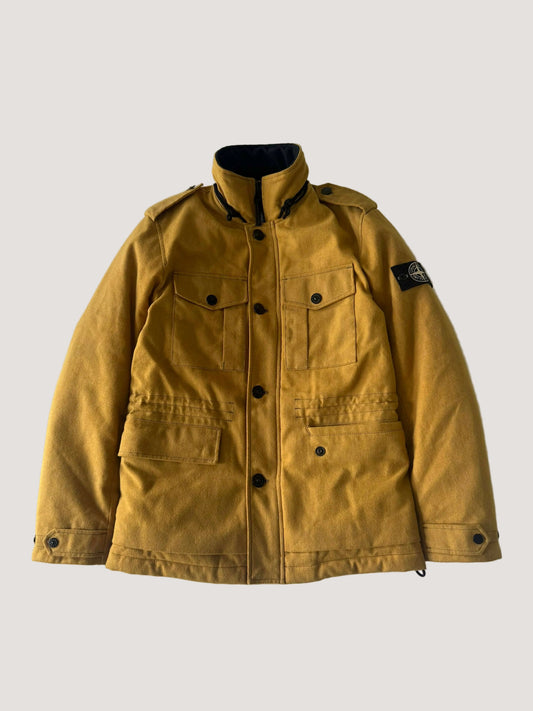 Stone Island Mustard Wool Blend Ice Jacket