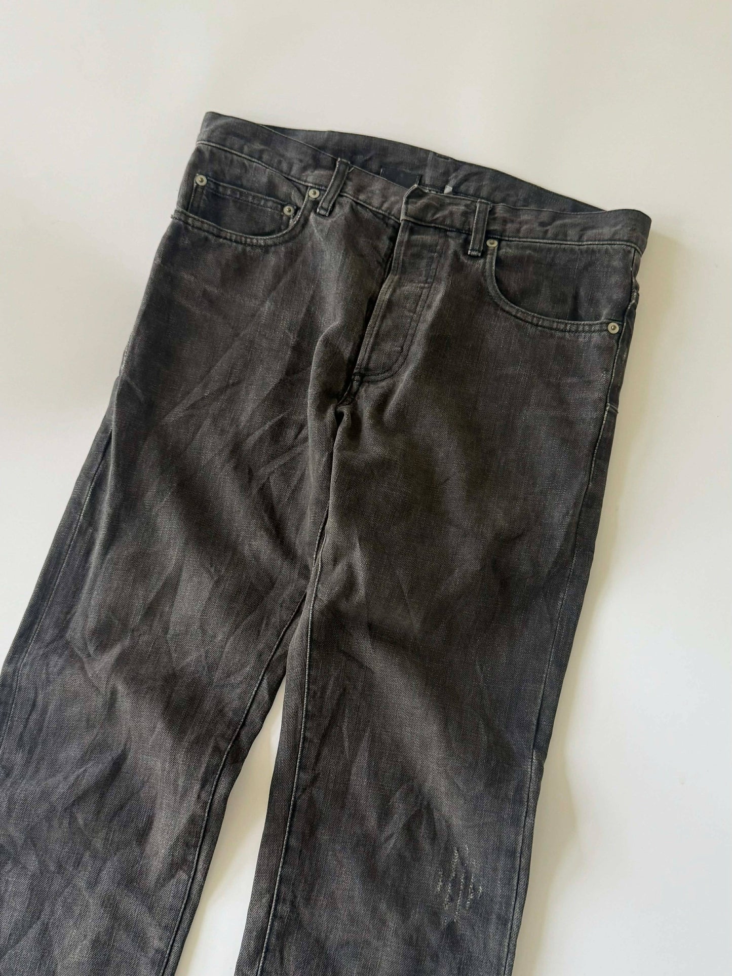 Dior Homme Washed Black Denim Pants