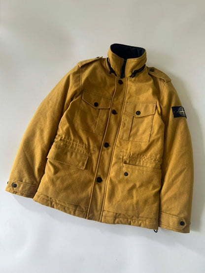 Stone Island Mustard Wool Blend Ice Jacket