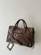 2000’s Balenciaga Brown Motorcycle City Bag