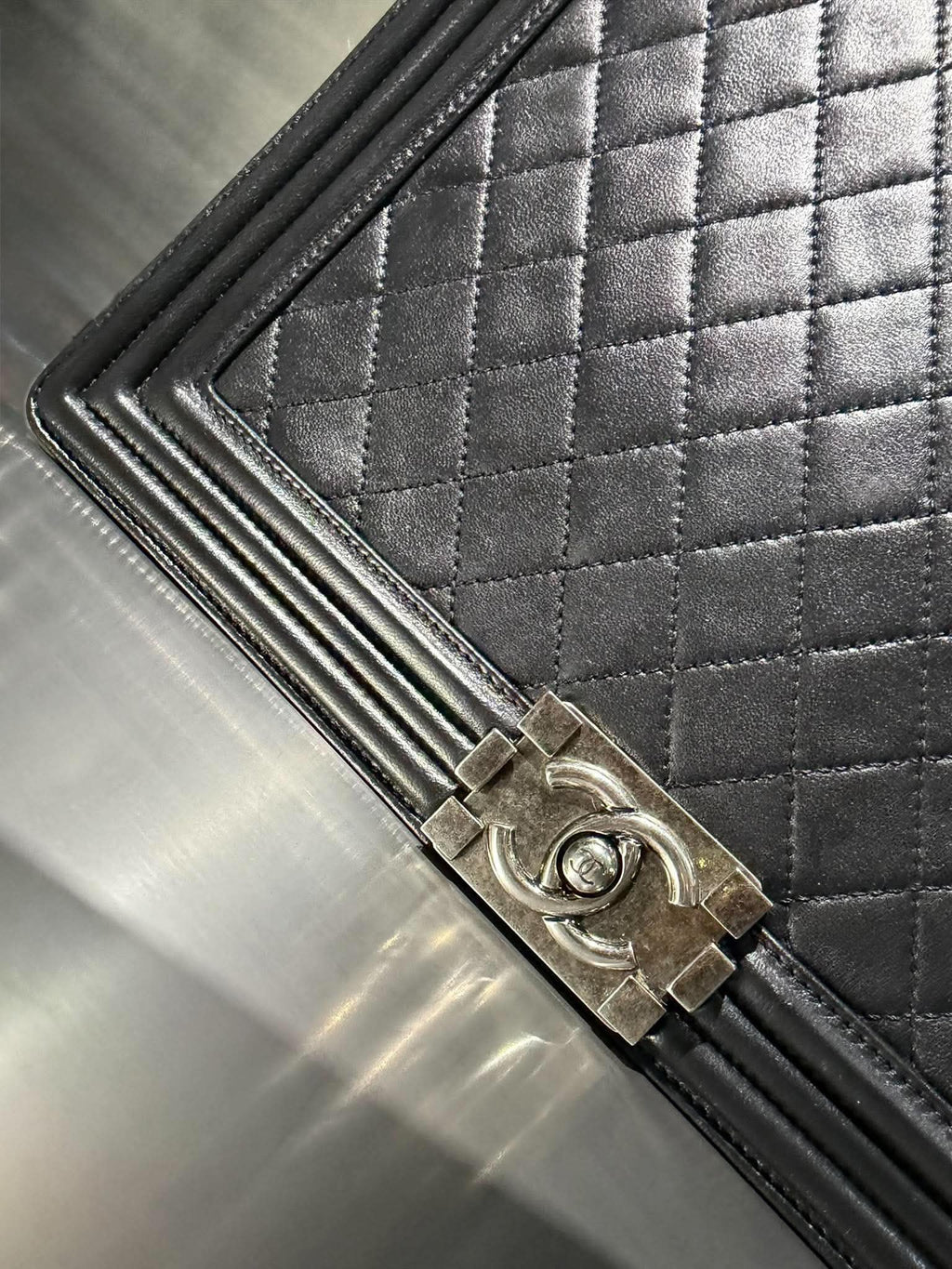 Chanel by Karl Lagerfeld Black Boy Bag