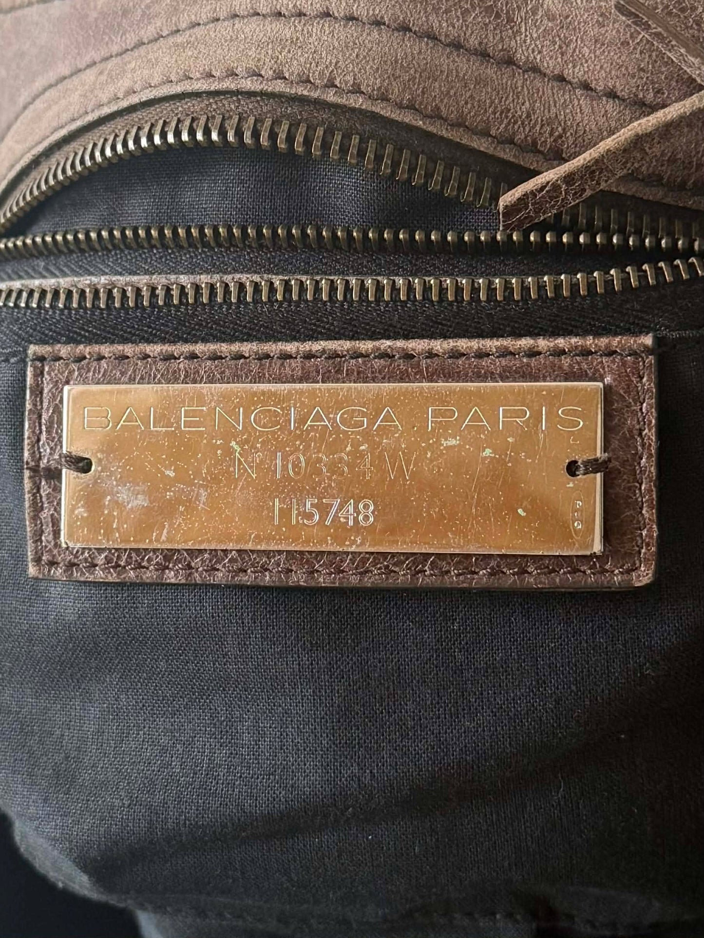 2000’s Balenciaga Brown Motorcycle City Bag