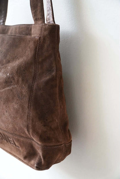 Vintage Chanel Suede Brown Bag