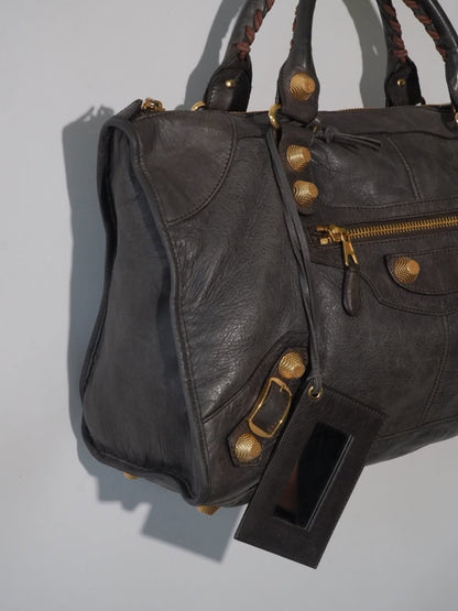 2000’s Balenciaga Mocha Brown Giant 21 Gold Work Bag