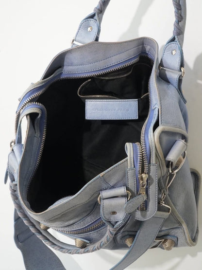 2000’s Balenciaga Sky Blue Giant 21 Silver Part Time City
