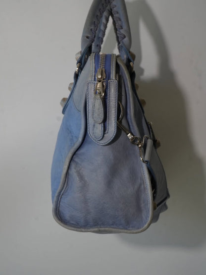 2000’s Balenciaga Sky Blue Giant 21 Silver Part Time City