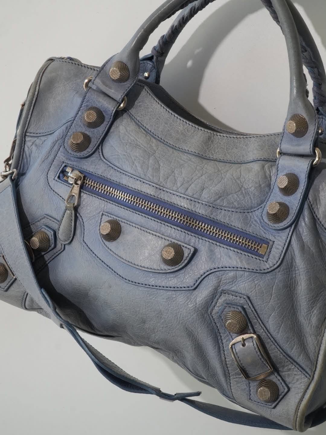 2000’s Balenciaga Sky Blue Giant 21 Silver Part Time City