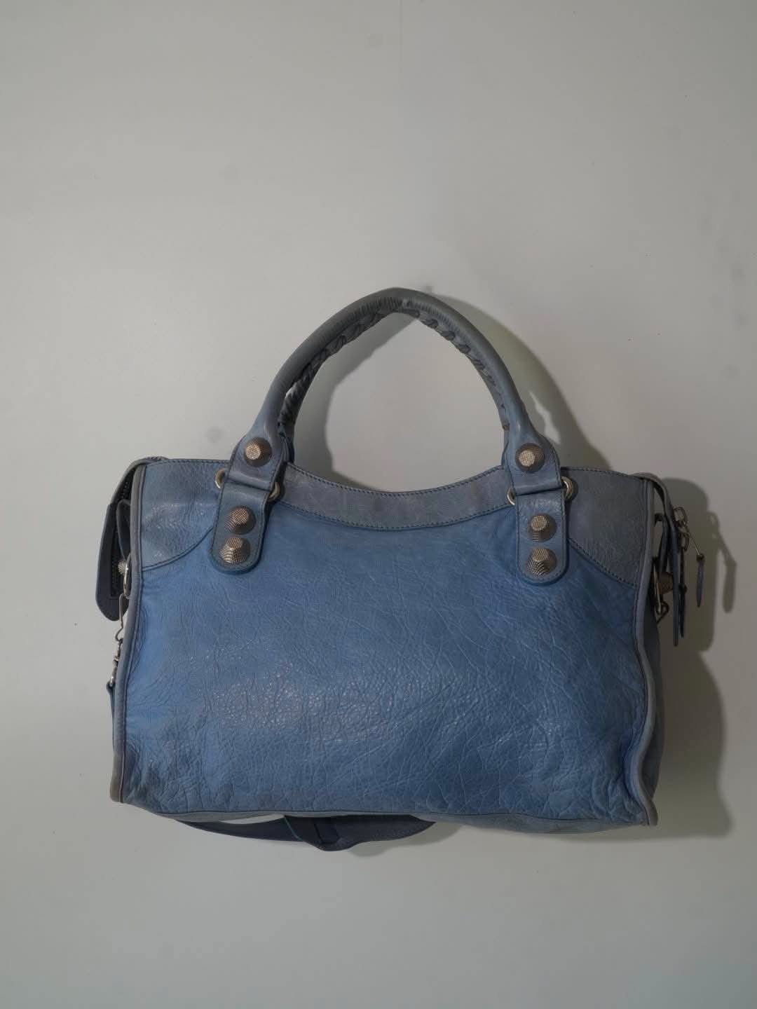 2000’s Balenciaga Sky Blue Giant 21 Silver Part Time City
