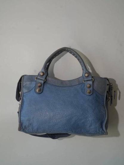2000’s Balenciaga Sky Blue Giant 21 Silver Part Time City
