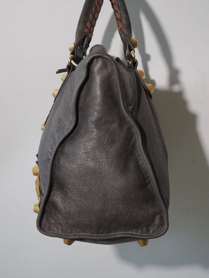 2000’s Balenciaga Mocha Brown Giant 21 Gold Work Bag