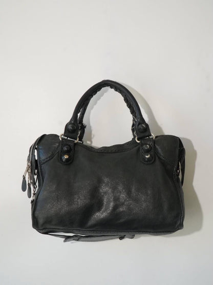 2000’s Balenciaga Anthracite Giant Brogues City Bag