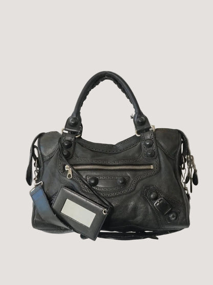 2000’s Balenciaga Anthracite Giant Brogues City Bag