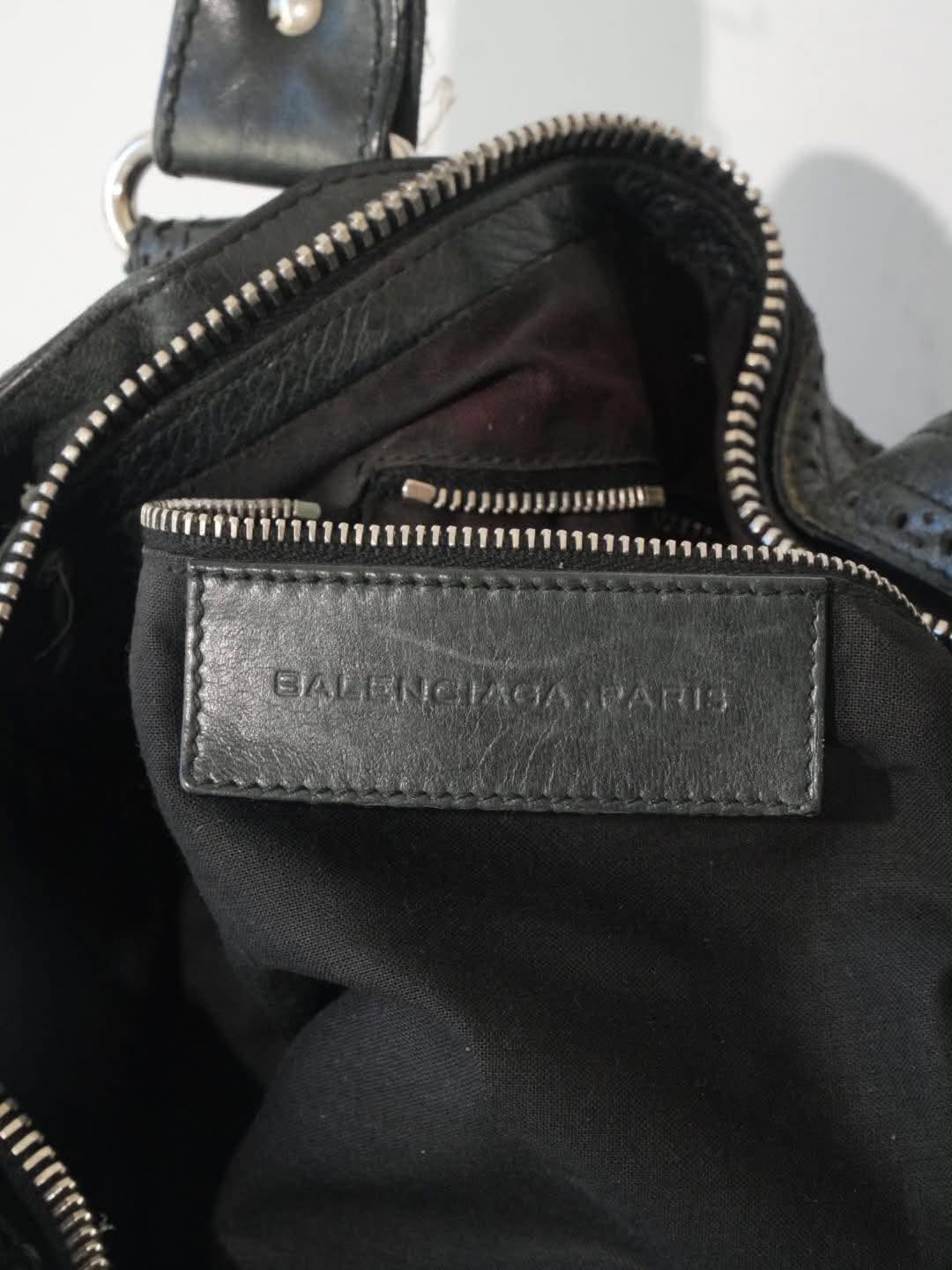 2000’s Balenciaga Anthracite Giant Brogues City Bag